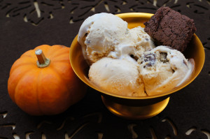 Pumpkin Brownie Ice Cream